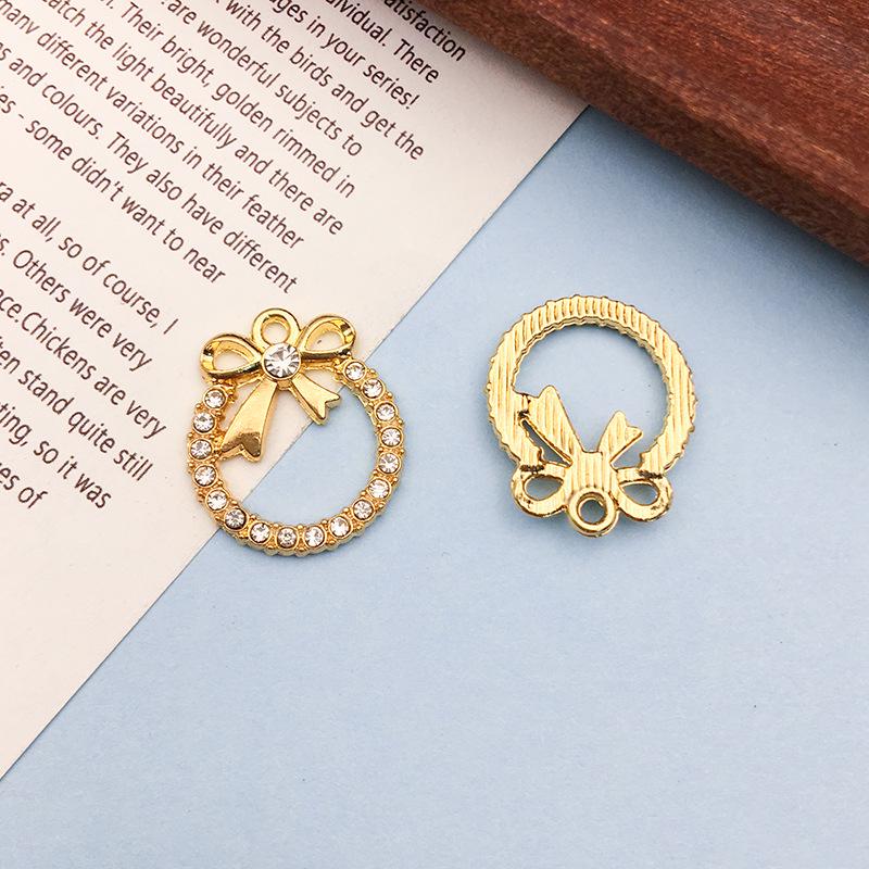 

Синий и Белый Клетчатый Стразовый Двухдырочный Коннектор для DIY Браслетов и Ожерелий