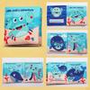 Cloth Books, Baby , Animals Crinkle Sensory Book Crib Toy for Early Development Learning Infants