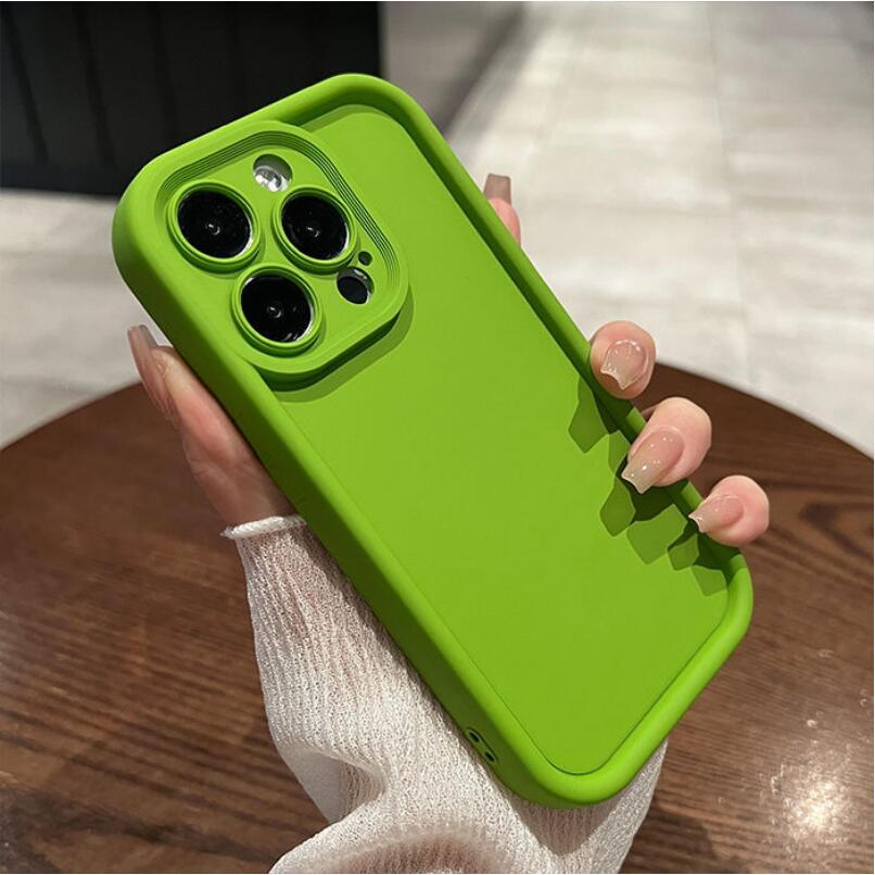 Luxury Candy Color Soft Phone Case For iPhone 16 15 14 13 12 11 Pro Max X XR XS Max 7 8 Plus SE 2022 Shockproof Bumber Cover