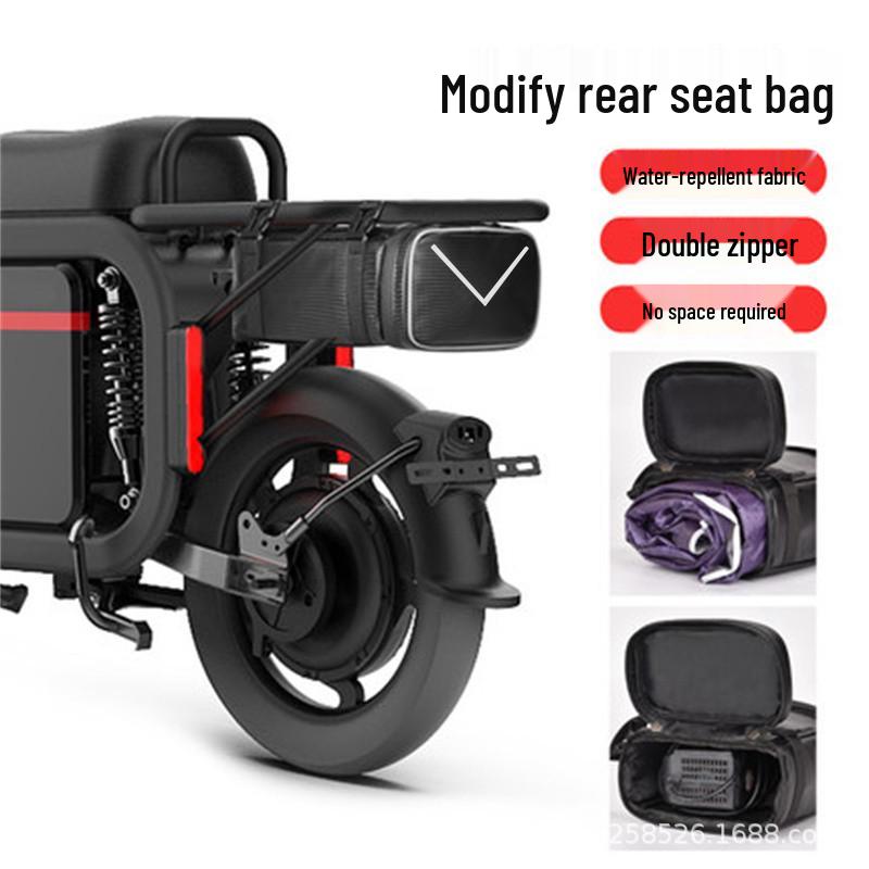 Waterproof Electric Vehicle Rear Storage & Charger Bag