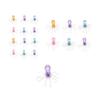 Clear Glitter Octopus Toy Stress Fidget Toy Relief Octopus Simulated Sea Animal Squeeze Sensory Toy