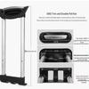 Telescopic Luggage Rod Replacement Set for Suitcase Handles