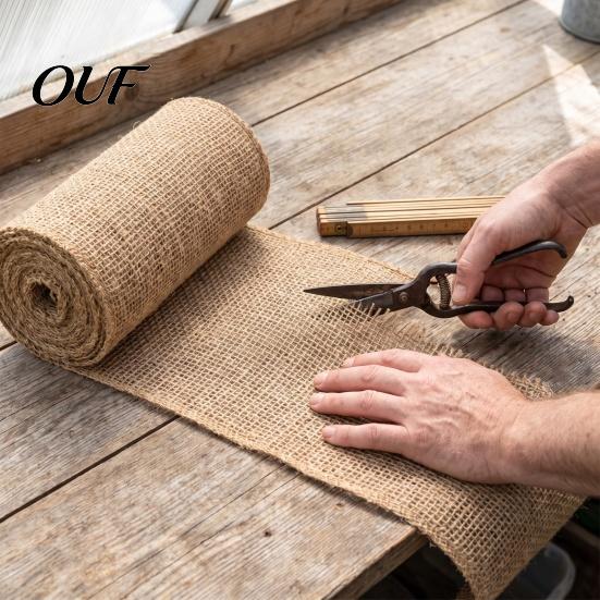 Burlap Fabric for Trees Natural Tree Protector Wraps Winter Garden Plants, Trunk Protector, Cold Proof Bandage Plants Wrap Bandage, Frost Freeze