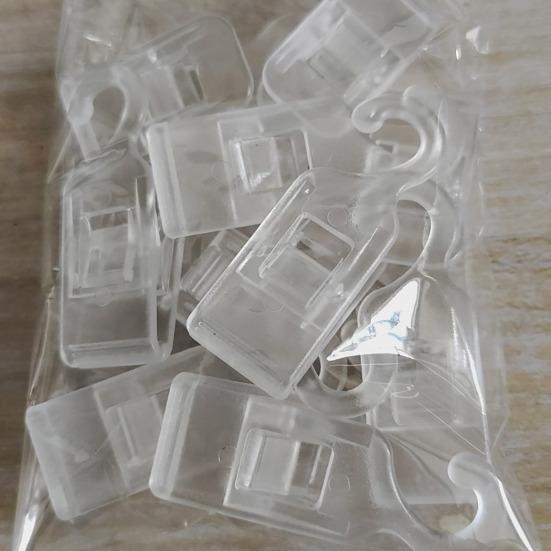 Laundry Hanger Clips Mini Poster Clips Artwork Photos Holder for Picture Card Hanging Display Clear Plastic Closet Organizer for Pants Towel Sock Boot