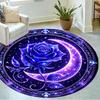 1pc Home Carpet with Stained Glass Design Non Slip Office Decor Gift Living Room Bedroom