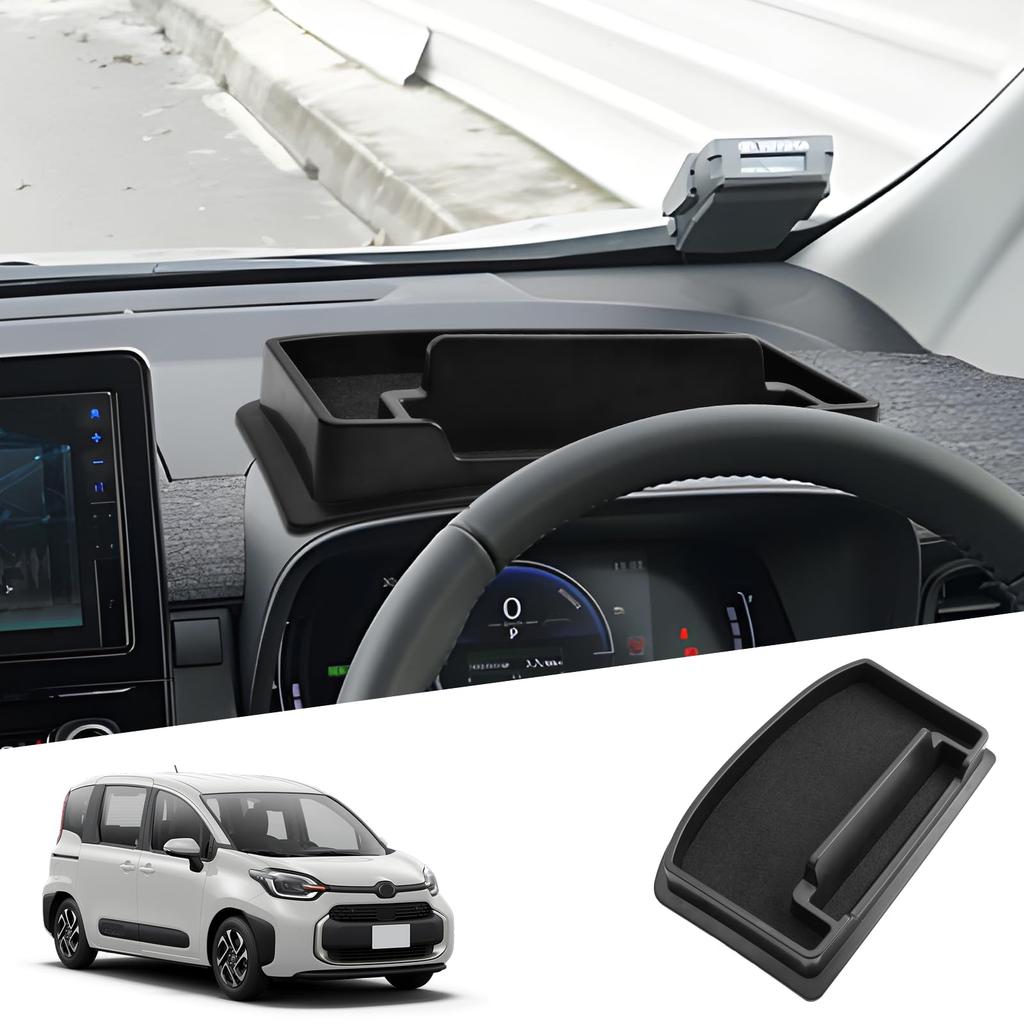 SHAOHAO Toyota Sienta 10 Series Console Box Box Tray Armrest Box Storage Box Interior Parts Small Item Storage Coin Case Noise Prevention Design