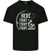 Here Fishy Fishy Funny Fishing Fisherman Kids T-Shirt Childrens