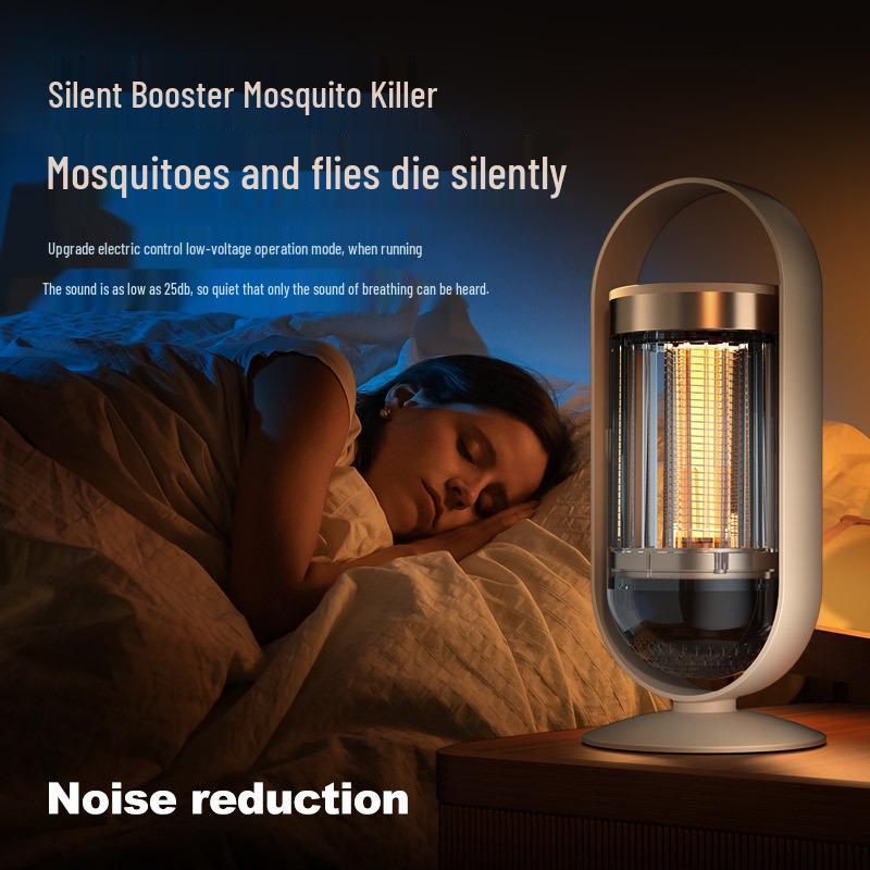 Electric Mosquito Killer Lamp: Home Repellent with Light Wave Lure & Electric Shock Protection.