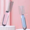 Dog Comb Double-sided Dogs Brush Self-cleaning Cat Brush Pet Hair Remover Stainless Steel Combs for Dog Grooming Massage Brushes