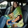 Snow White and the Seven Dwarfs in the Lotus Pond Wonderland Print Blanket Suitable for Sofa Bed Travel Camping Office