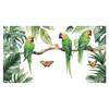 Green plant parrot bedroom living room entrance home background beautification self-adhesive wall stickers