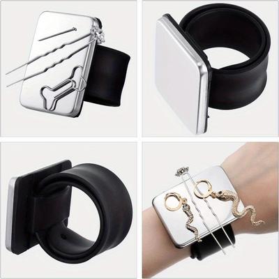 Magnetic Wrist Sewing Pincushion Magnetic Pin Cushion for Sewing Magnetic Pin Holder for Sewing Magnetic Silicone Wrist