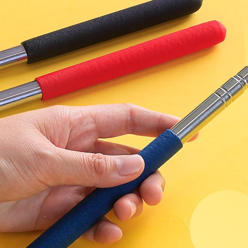 1Pc 100cm Retractable Metal Pointer Special Baton for Teacher Classroom Office Blackboard Whiteboard Ordinary or Touch Screen