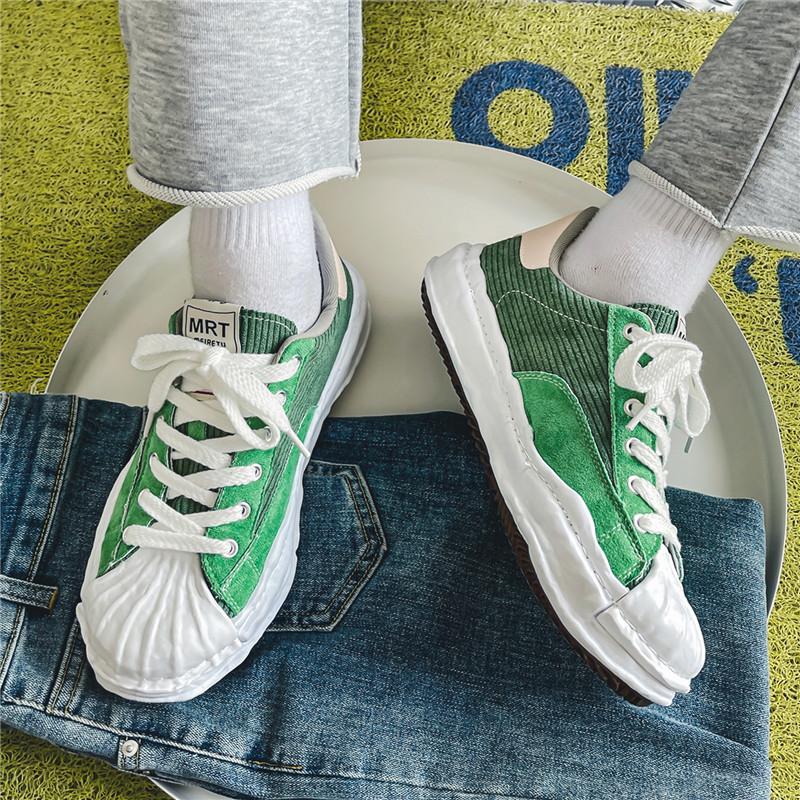 2024 New Versatile Shell Vulcanized Shoes for Men's Spring and Autumn Seasons, Men's Street Hip-hop Canvas Sports Shoes Size 44