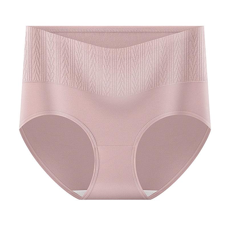 Women's New Spring and Autumn Jacquard Cotton High Waist Without Trace of Abdominal Antibacterial Underwear