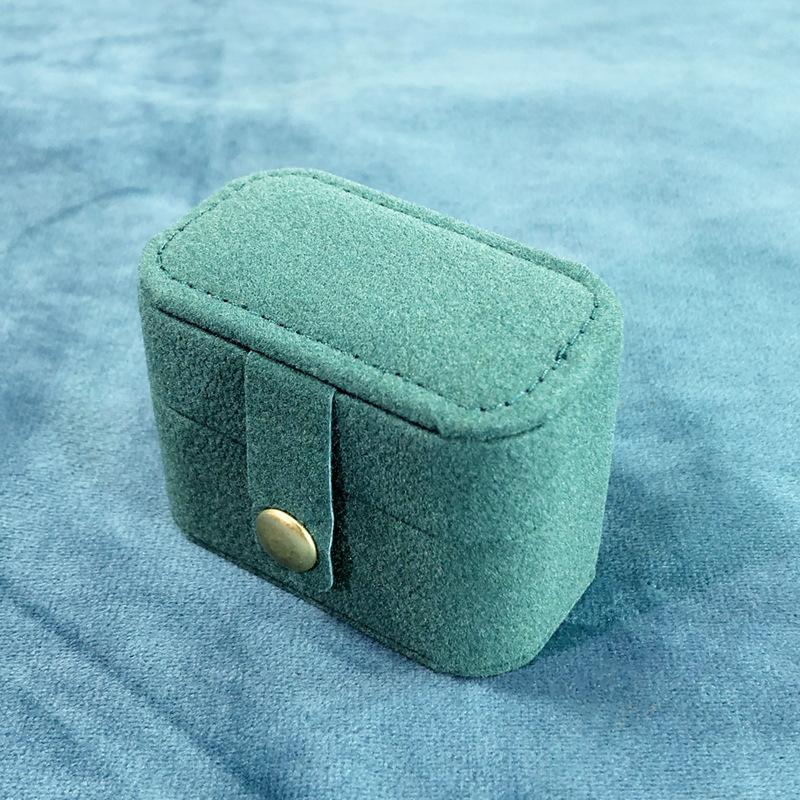 Portable Ring Storage Box Travel Velvet Mini Ring Box Earrings Storage Box Small Jewelry Organizer