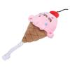 Pet Ice Cream Plush Toys Soft Stuffed Plush Toys Squeaky Chewing Toy for PuppiesPink