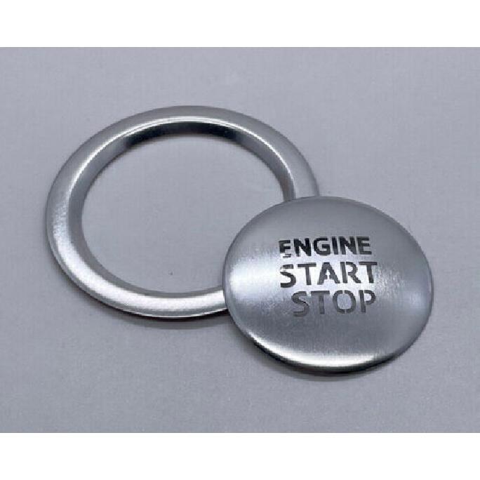 For Toyota Highlander 2014- One-Click Startup Sticker Trim Aluminum Silver