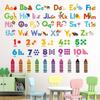 Animal Alphabet Numbers Decals Stickers For Kids Room Decor Peel And Stick Removable Educational Abc Letters