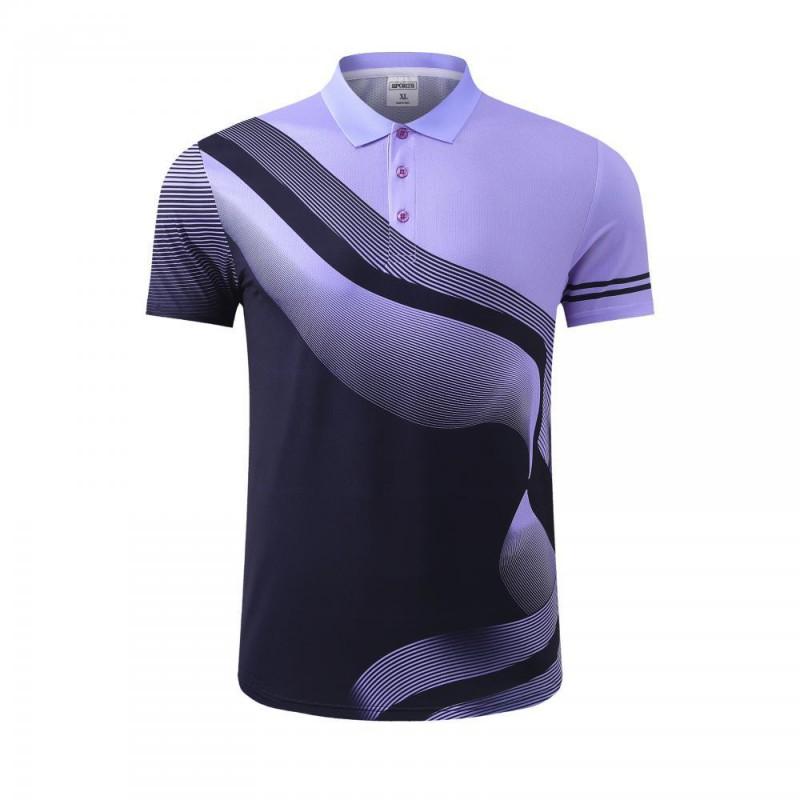 Unisex Breathable Sport Polo Shirt Badminton Tennis Training Kids Adult Athletic Wear Custom Print