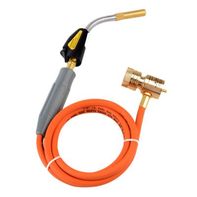 Propane torch-Professional MAPP Catridge Cylinder Gas Brazing Soldering Welding Heating Application 1.5m hose CGA600 connection