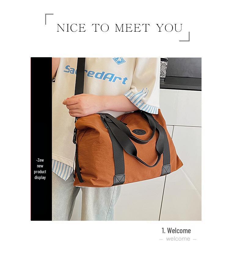 Large Capacity Travel Bag with Wet/Dry Separation for Yoga, Swimming, and Business Trips - Wear-Resistant, Lightweight Crossbody Handbag Luggage.