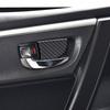 Bright Carbon Fiber Car Inner Door Handle Bowl Sticker For Toyota Corolla 14-18