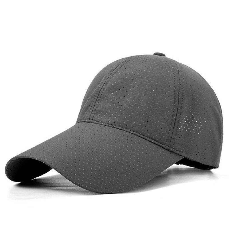 Breathable Men's Summer Sun Protection Duckbill Cap – Quick-Drying, Long Brim, Plus Size, Unisex Baseball Hat