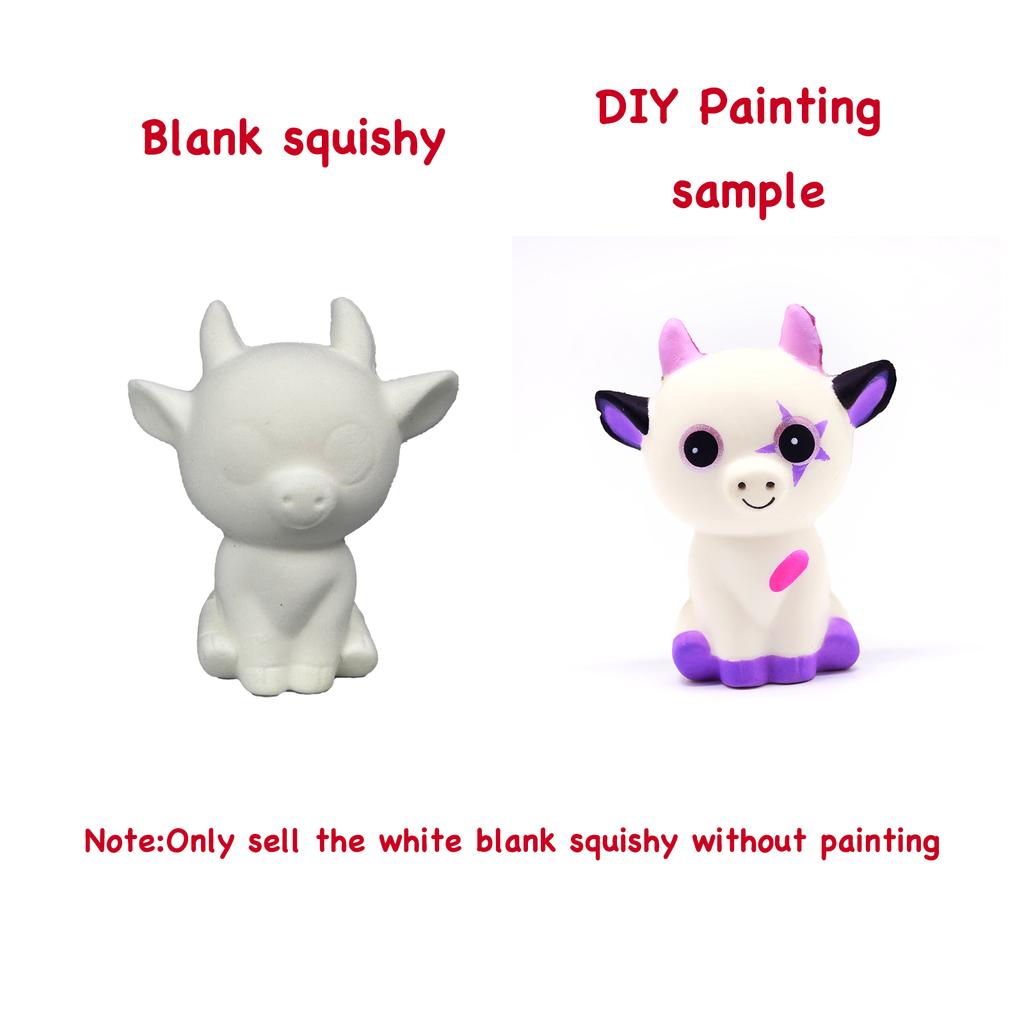 Diy Blank Squishy Toys,Slow Rise White Squishy Antistress Anxiety Anti Stress Relief Toys For Kids Children Painting Adhd Autism