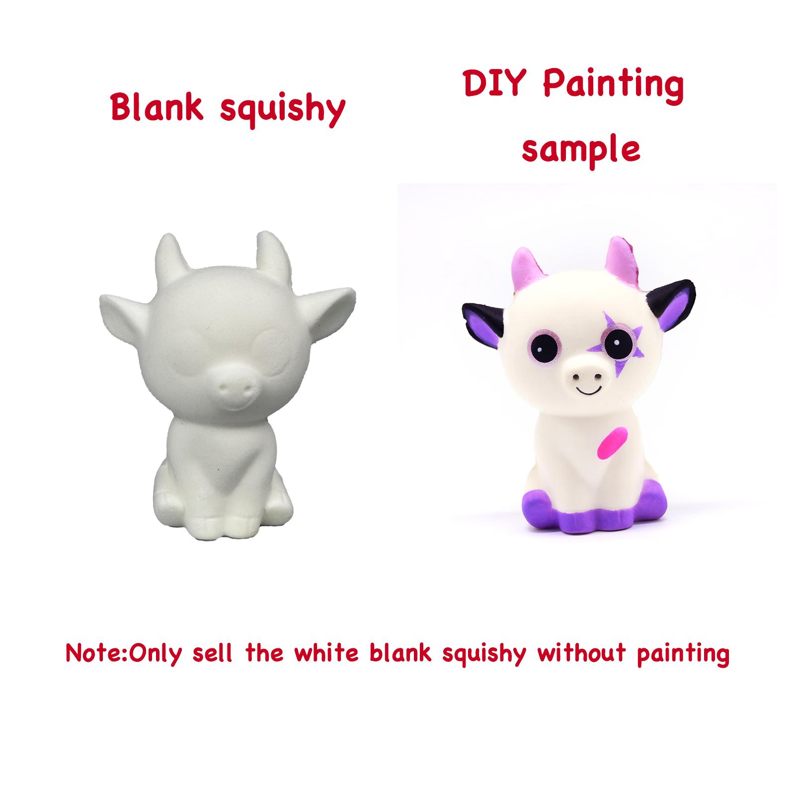 

Blank Diy Squishy ToysSlow Rise White Squishy Antistress Anxiety Anti Stress Easing Toys For Kids Children Painting