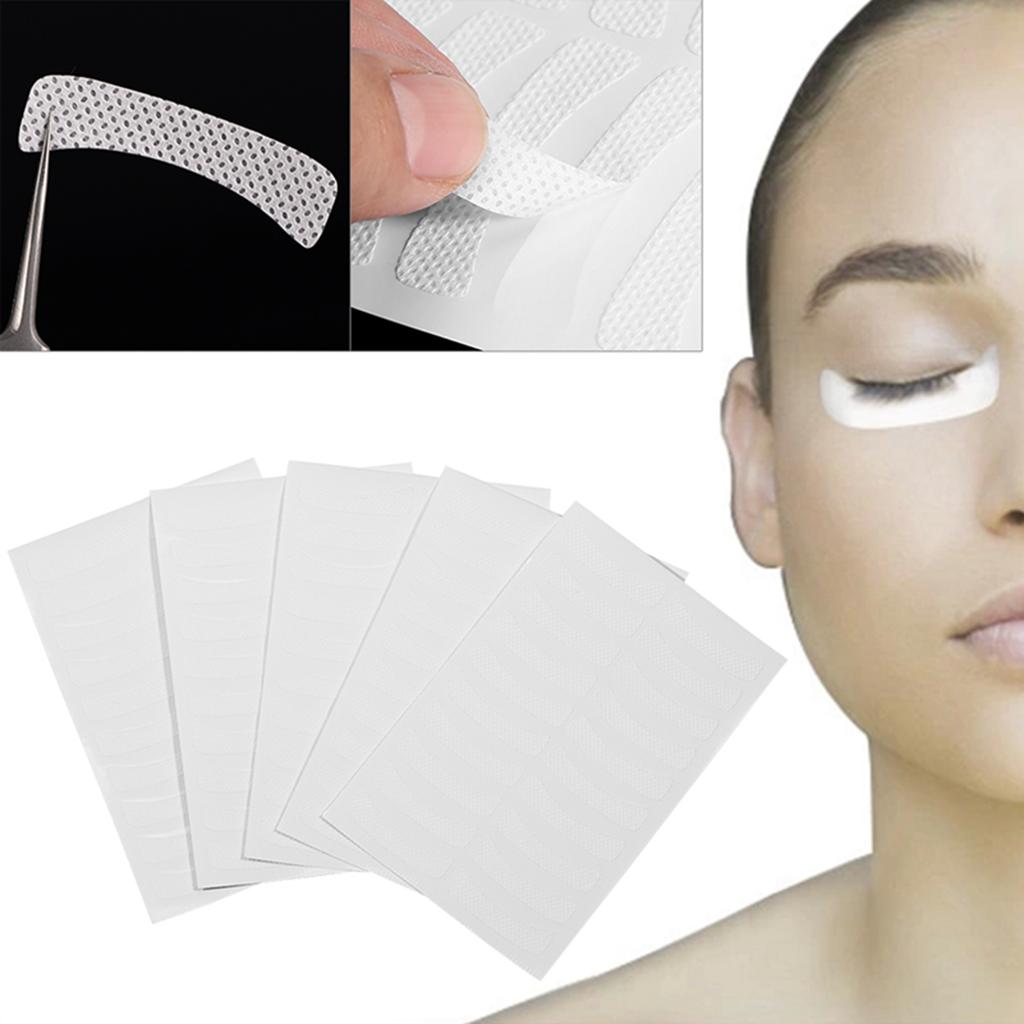 100Pcs Makeup Eye Sticker Soft NOn Woven Eyelash Extension Tinting Tape False Eyelash Pad