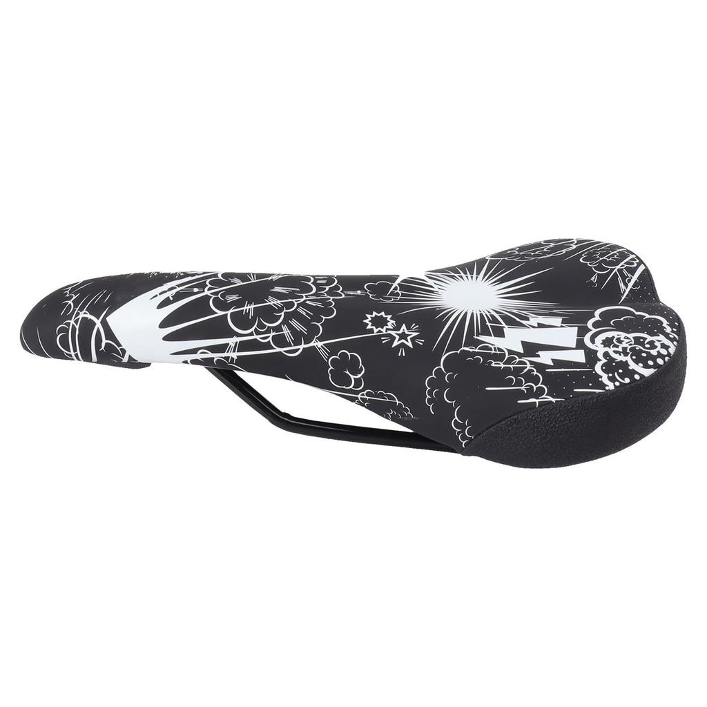 Bicycle Seat Cushion for Men Women Soft Padded Shock Absorbing Universal Fit Ventilation Bike Saddle Fireworks Print