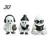 Spooky Cute Room Decor Halloween Ghost Figurine, Holding Coffee/Book/Record Resin Statue, Desktop Ornaments for Tabletop Ornament Home Office