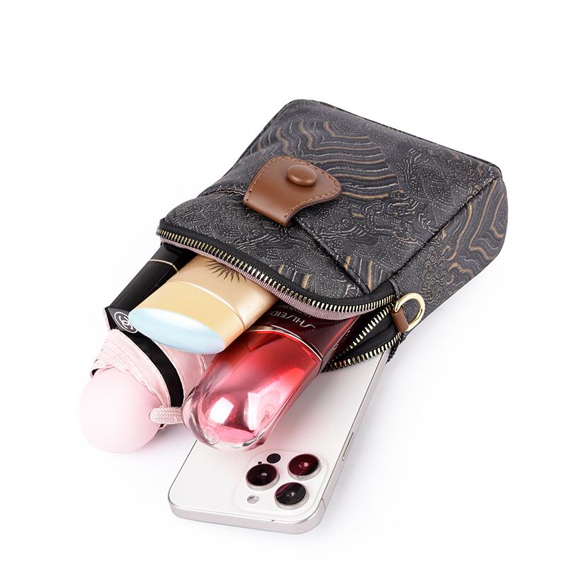 New Embroidery Fashi Small Crossbody Bags Women Underarm Bag Shoulder Messenger Bags Girls Handbag Phe Purse Zipper Wallet