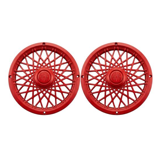 Trash Can Rim Cover, Modern Decorative Wheel Rim Cover, Spider-Spoke Style Wheel Rim Accessory for Standard Residential Garbage Bin