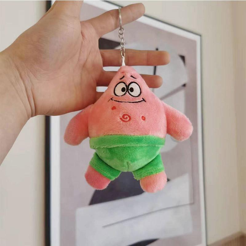Entzückender Spongebob Plüsch-Schlüsselanhänger Süßes Rucksack-Accessoire Perfektes Kindergeschenk