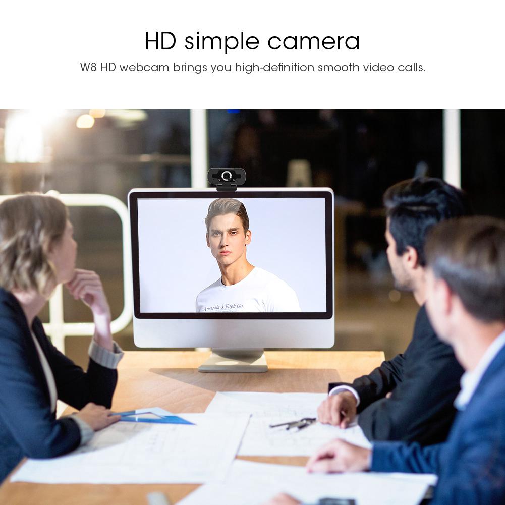 W8S HD Web Camera Video Call Conference Network Teaching Camera 1920x1080 Resolution