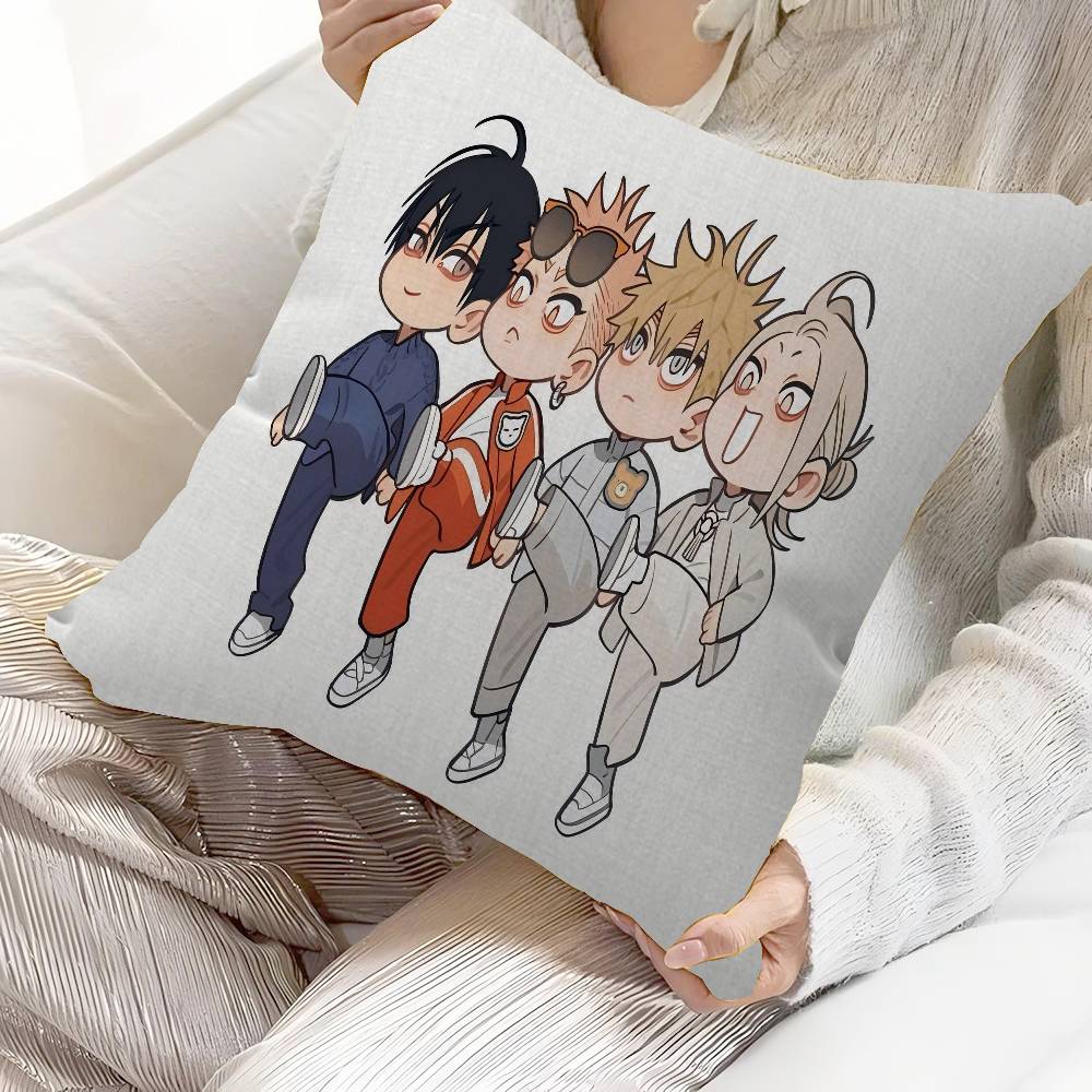 19 Days Comics Cushion Cover Car Throw Pillow Case For Sofa Car Christmas Gift 40x40cm 45x45cm