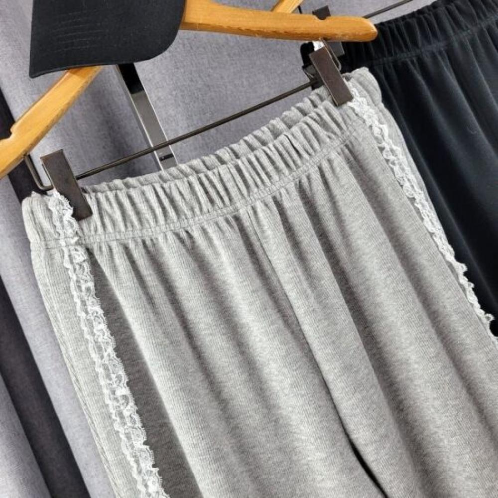 C S In The Room Zendy laCe Double lIne Span bandIng bootCut pantS 2Color