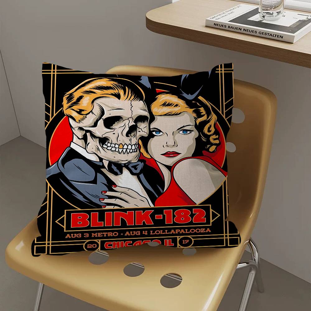 Band B-BLINK-182 Cushion Cover Polyester Sofa Cushions Decorative Throw Pillows Home Decoration Pillowcover