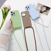 Integrated Lanyard TPU Mobile Phone Case Is Suitable for Apple 16PROMAX Mobile Phone Case iPhone16 Simple 17PROMAX.
