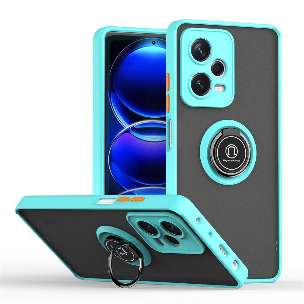 With Ring Holder Case For Xiaomi Redmi Note 12 11 12s 10 9 8 Pro Magnetic Cover For Redmi 10 10C 12 13 Protective Back Case