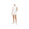 Calvin Klein Solid Color Minimalist Front Zipper Shorts Overalls Women Overalls White J223394-1AA