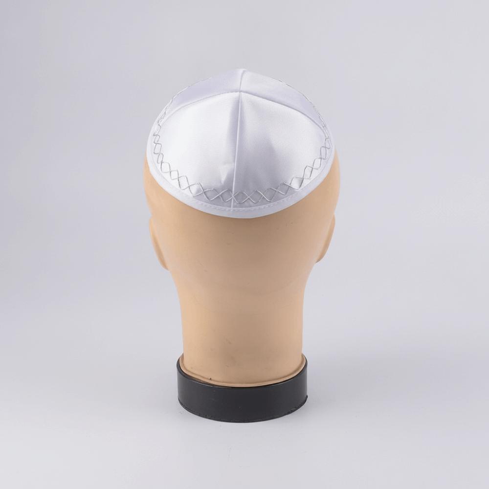 Satin Fabric Kippah Cap Smooth Surface Head Cover Durable Yarmulke Skullcap Daily Wear