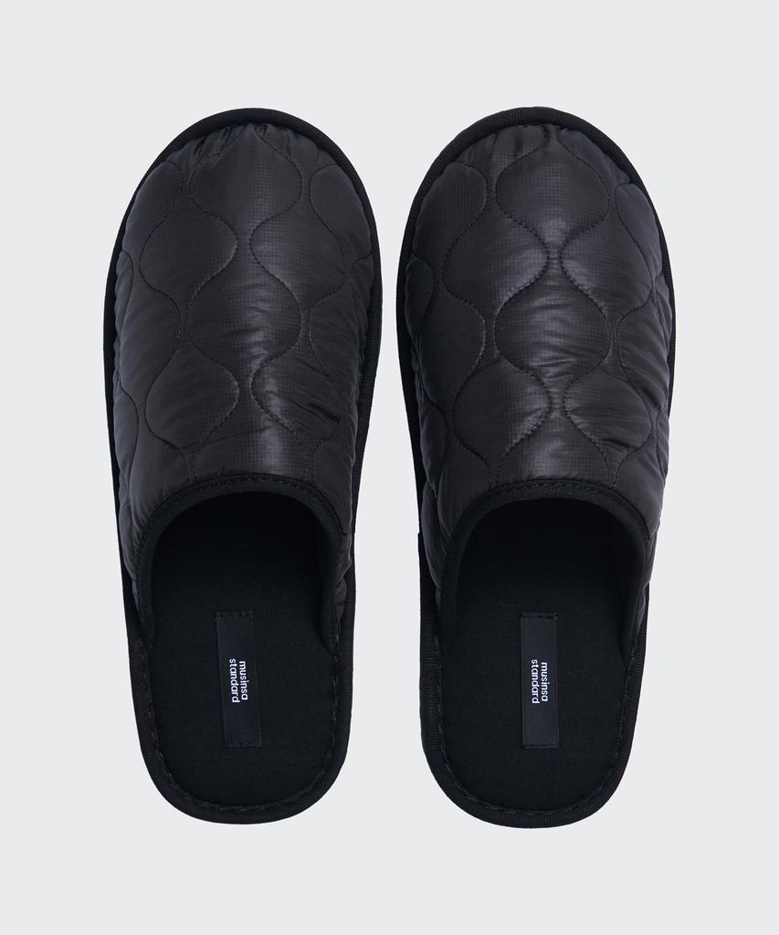 Musinsa Standard Onion Quilted Room Shoes [Black]