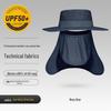 Men's UV Protection Wide Brim Waterproof Sun Hat for Fishing, Hiking, and Outdoor Activities