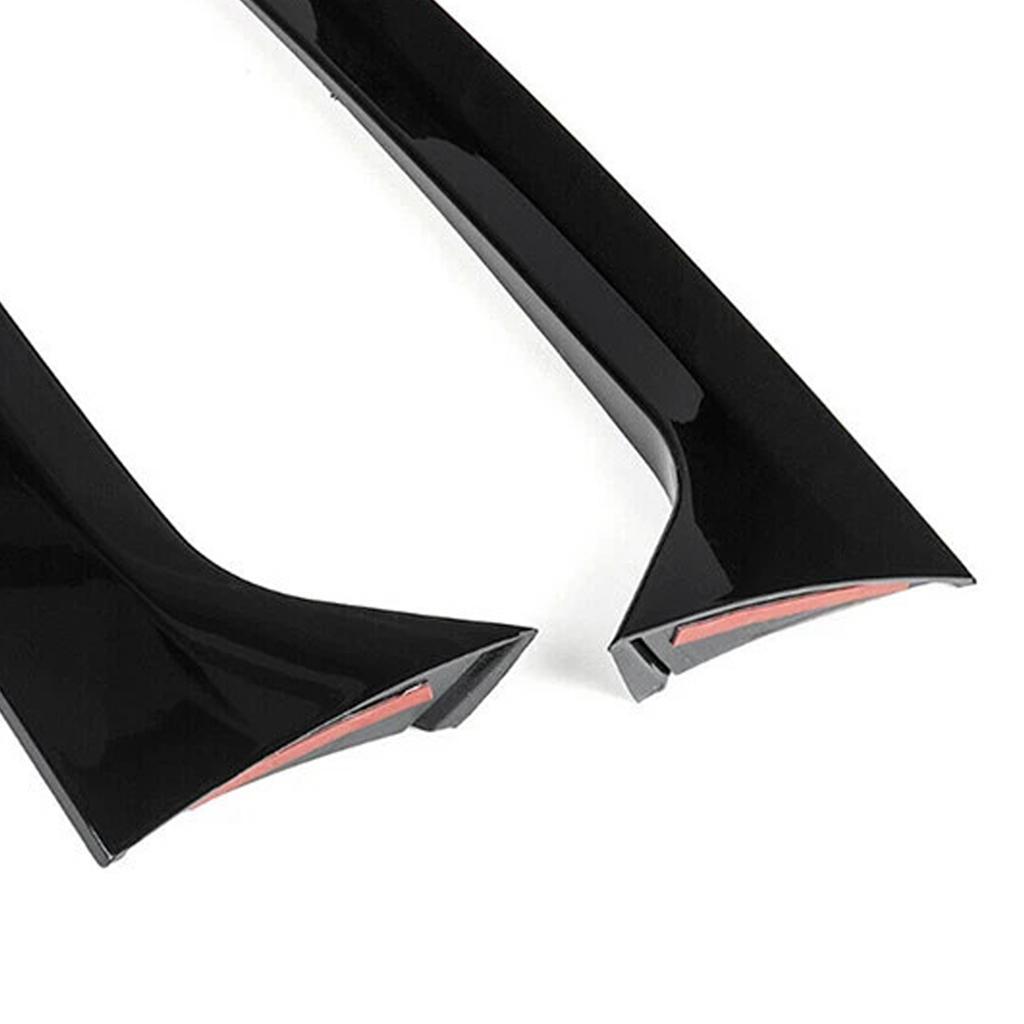 Gloss Black Pair Rear Window Side Wing Spoiler For VW Tiguan MK1 07-16
