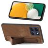 For Motorola Moto G86 Power 5G Case with Wristband Kickstand Leather + TPU Phone Cover