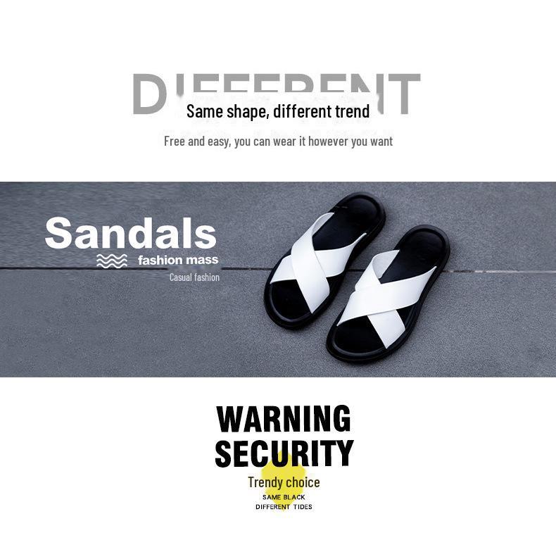 Sandali da spiaggia alla moda da uomo taglia grande - Ciabatte casual trendy cross-border