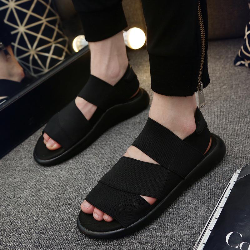 Fashion Couple drag sandals men's sports casual summer sandals wild open toe youth beach shoes zapatos hombre azul H919